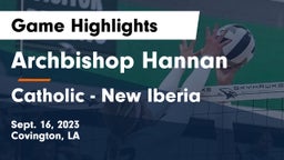 Archbishop Hannan  vs Catholic  - New Iberia Game Highlights - Sept. 16, 2023