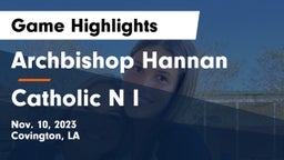 Archbishop Hannan  vs Catholic N I Game Highlights - Nov. 10, 2023