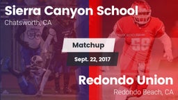Matchup: Sierra Canyon vs. Redondo Union  2017