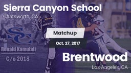 Matchup: Sierra Canyon vs. Brentwood  2017