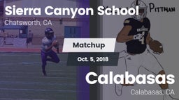 Matchup: Sierra Canyon vs. Calabasas  2018