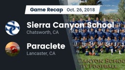 Recap: Sierra Canyon School vs. Paraclete  2018