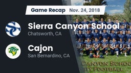 Recap: Sierra Canyon School vs. Cajon  2018