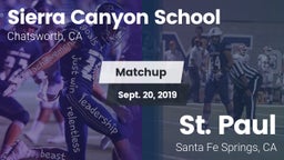 Matchup: Sierra Canyon vs. St. Paul  2019