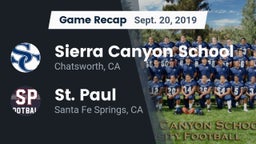 Recap: Sierra Canyon School vs. St. Paul  2019