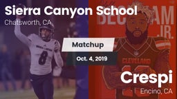 Matchup: Sierra Canyon vs. Crespi  2019