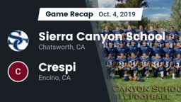 Recap: Sierra Canyon School vs. Crespi  2019