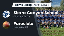 Recap: Sierra Canyon School vs. Paraclete  2021