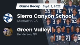 Recap: Sierra Canyon School vs. Green Valley  2022