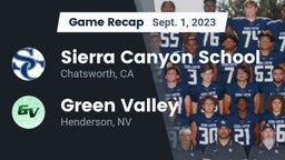 Recap: Sierra Canyon School vs. Green Valley  2023