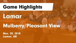 Lamar  vs Mulberry/Pleasant View Game Highlights - Nov. 20, 2018