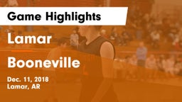 Lamar  vs Booneville  Game Highlights - Dec. 11, 2018