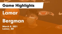 Lamar  vs Bergman Game Highlights - March 8, 2021