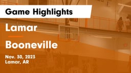 Lamar  vs Booneville  Game Highlights - Nov. 30, 2023