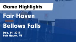 Fair Haven  vs Bellows Falls Game Highlights - Dec. 14, 2019