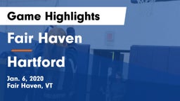 Fair Haven  vs Hartford  Game Highlights - Jan. 6, 2020