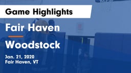 Fair Haven  vs Woodstock  Game Highlights - Jan. 21, 2020