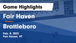 Fair Haven  vs Brattleboro Game Highlights - Feb. 8, 2023