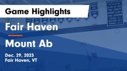 Fair Haven  vs Mount Ab Game Highlights - Dec. 29, 2023