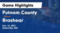 Putnam County  vs Brashear  Game Highlights - Jan. 16, 2021