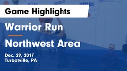Warrior Run  vs Northwest Area  Game Highlights - Dec. 29, 2017