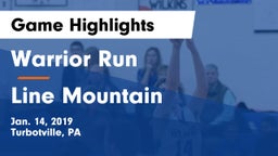Warrior Run  vs Line Mountain  Game Highlights - Jan. 14, 2019