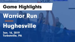 Warrior Run  vs Hughesville  Game Highlights - Jan. 16, 2019