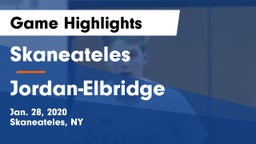Skaneateles  vs Jordan-Elbridge  Game Highlights - Jan. 28, 2020