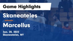 Skaneateles  vs Marcellus  Game Highlights - Jan. 20, 2022