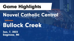 Nouvel Catholic Central  vs Bullock Creek  Game Highlights - Jan. 7, 2022