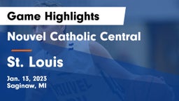 Nouvel Catholic Central  vs St. Louis  Game Highlights - Jan. 13, 2023