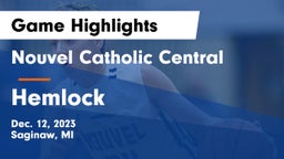 Nouvel Catholic Central  vs Hemlock Game Highlights - Dec. 12, 2023