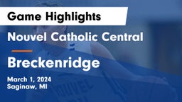 Nouvel Catholic Central  vs Breckenridge  Game Highlights - March 1, 2024