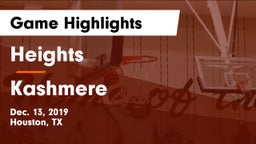 Heights  vs Kashmere Game Highlights - Dec. 13, 2019