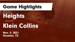 Heights  vs Klein Collins  Game Highlights - Nov. 9, 2021