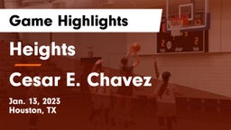 Heights  vs Cesar E. Chavez  Game Highlights - Jan. 13, 2023