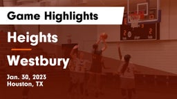 Heights  vs Westbury  Game Highlights - Jan. 30, 2023