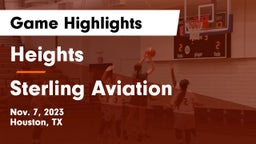 Heights  vs Sterling Aviation  Game Highlights - Nov. 7, 2023
