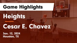 Heights  vs Cesar E. Chavez  Game Highlights - Jan. 12, 2024