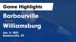 Barbourville  vs Williamsburg   Game Highlights - Jan. 8, 2022