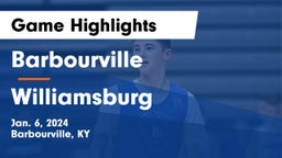 Barbourville  vs Williamsburg   Game Highlights - Jan. 6, 2024