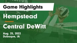 Hempstead  vs Central DeWitt  Game Highlights - Aug. 25, 2022