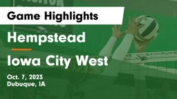 Hempstead  vs Iowa City West Game Highlights - Oct. 7, 2023