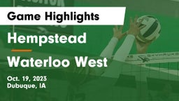 Hempstead  vs Waterloo West  Game Highlights - Oct. 19, 2023