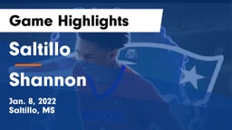 Saltillo  vs Shannon Game Highlights - Jan. 8, 2022
