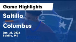 Saltillo  vs Columbus  Game Highlights - Jan. 25, 2022
