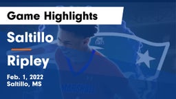 Saltillo  vs Ripley  Game Highlights - Feb. 1, 2022
