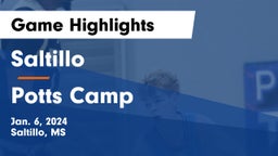 Saltillo  vs Potts Camp  Game Highlights - Jan. 6, 2024