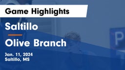 Saltillo  vs Olive Branch  Game Highlights - Jan. 11, 2024