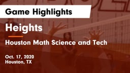 Heights  vs Houston Math Science and Tech Game Highlights - Oct. 17, 2020